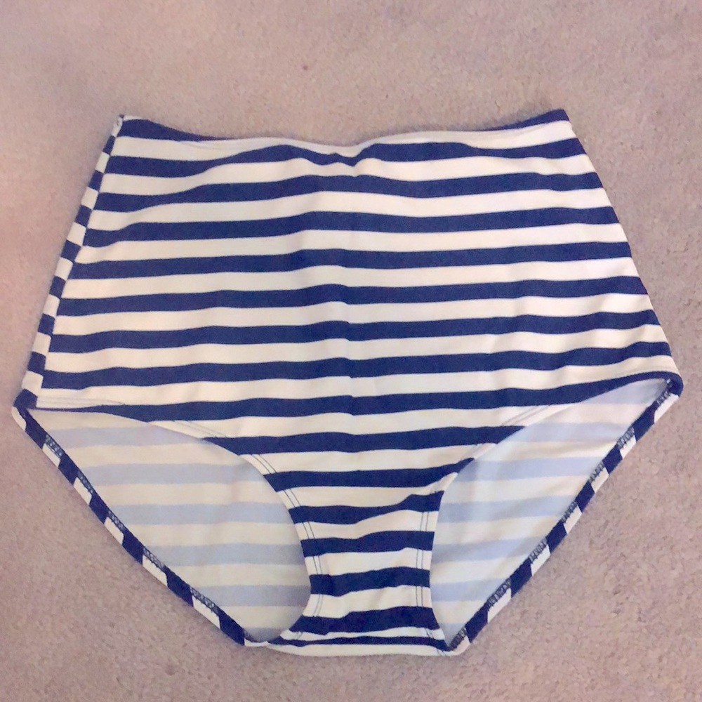 High waisted swim bottoms